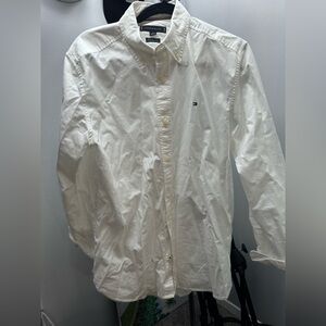 Tommy Hilfiger White Casual Button Down Shirt